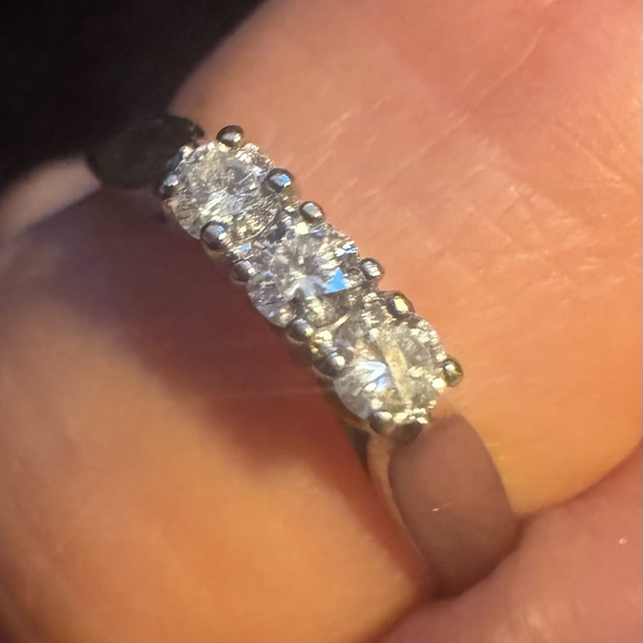 10K & 14K White Gold Wedding Ring Set – Diamond Bridal Set – Pair main image 3